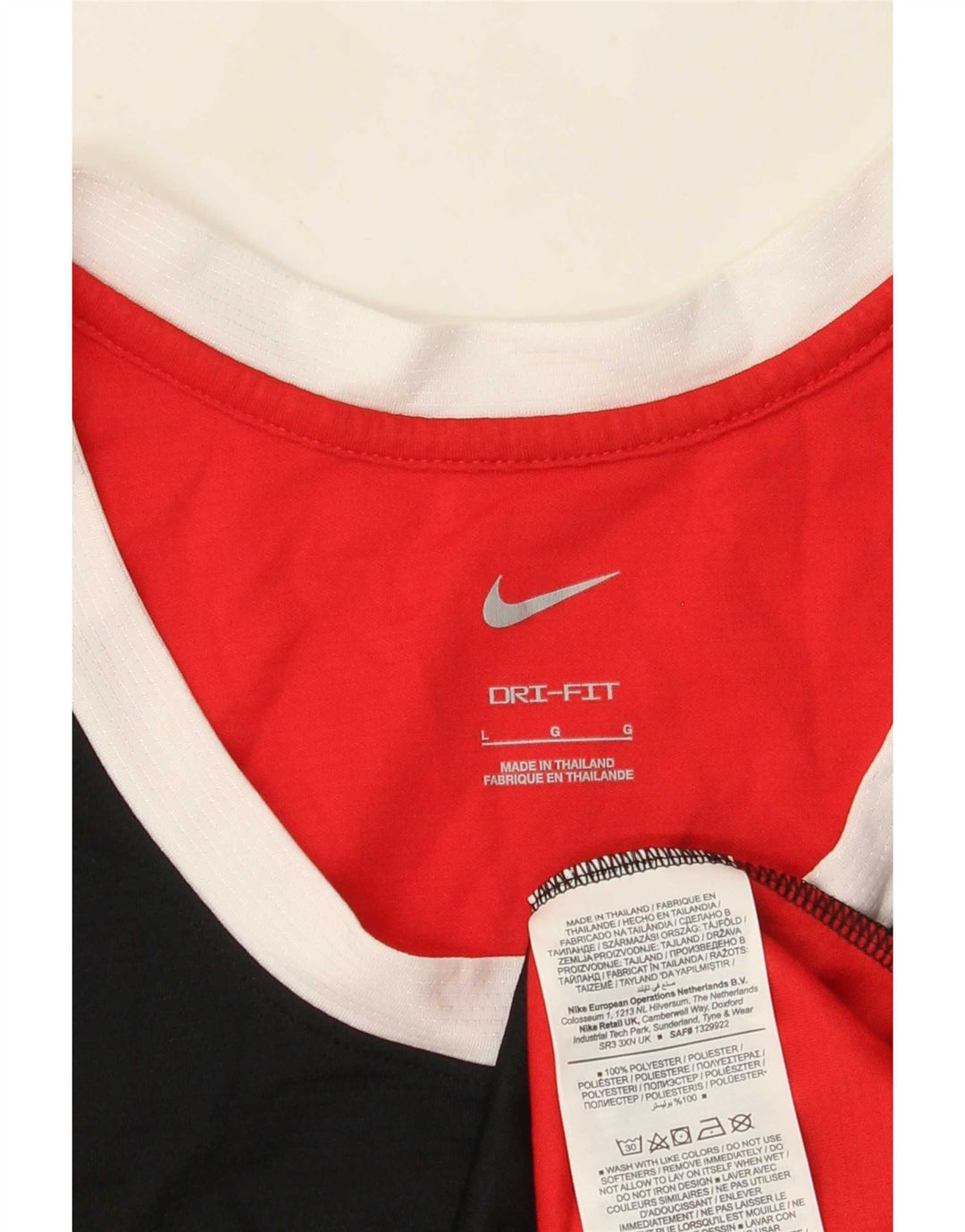 Мужской жилет с графическим рисунком Nike, большой красный полиэстер с цветными блоками