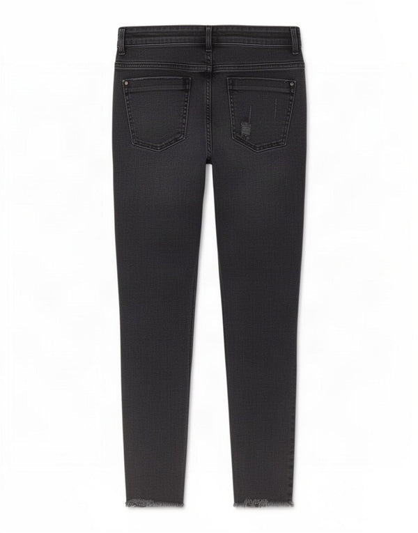 Женские укороченные джинсы скинни Zara Z1975 EU 38 Small W28 L26, черные