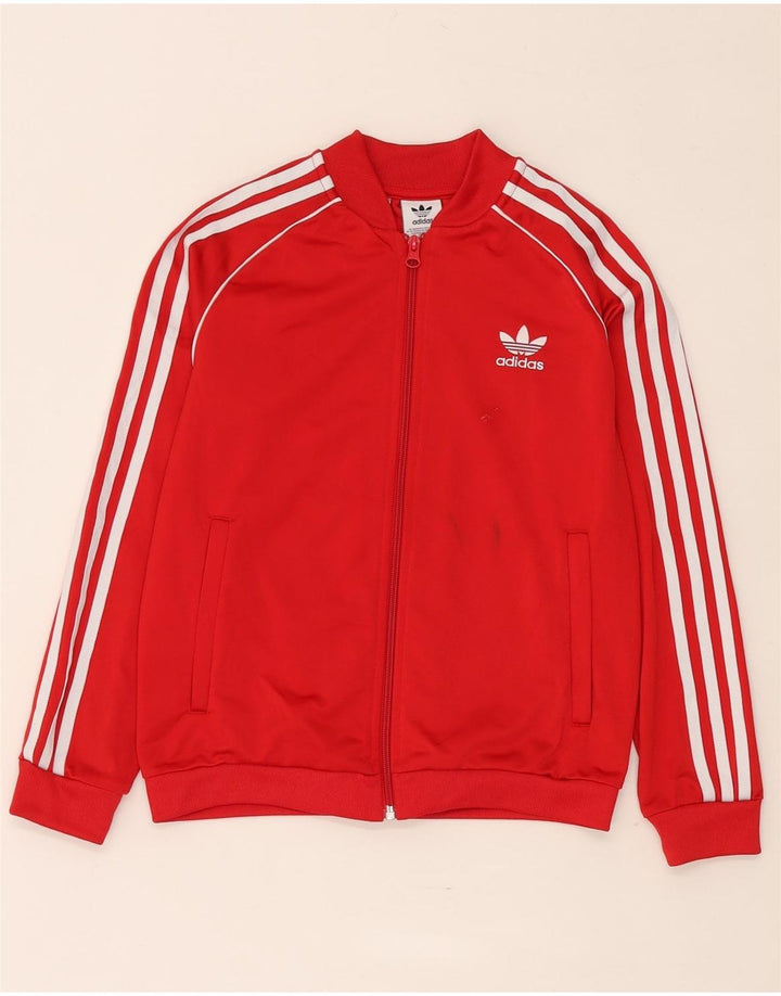Спортивный костюм Adidas для мальчиков 10-11 лет, красный полиэстер