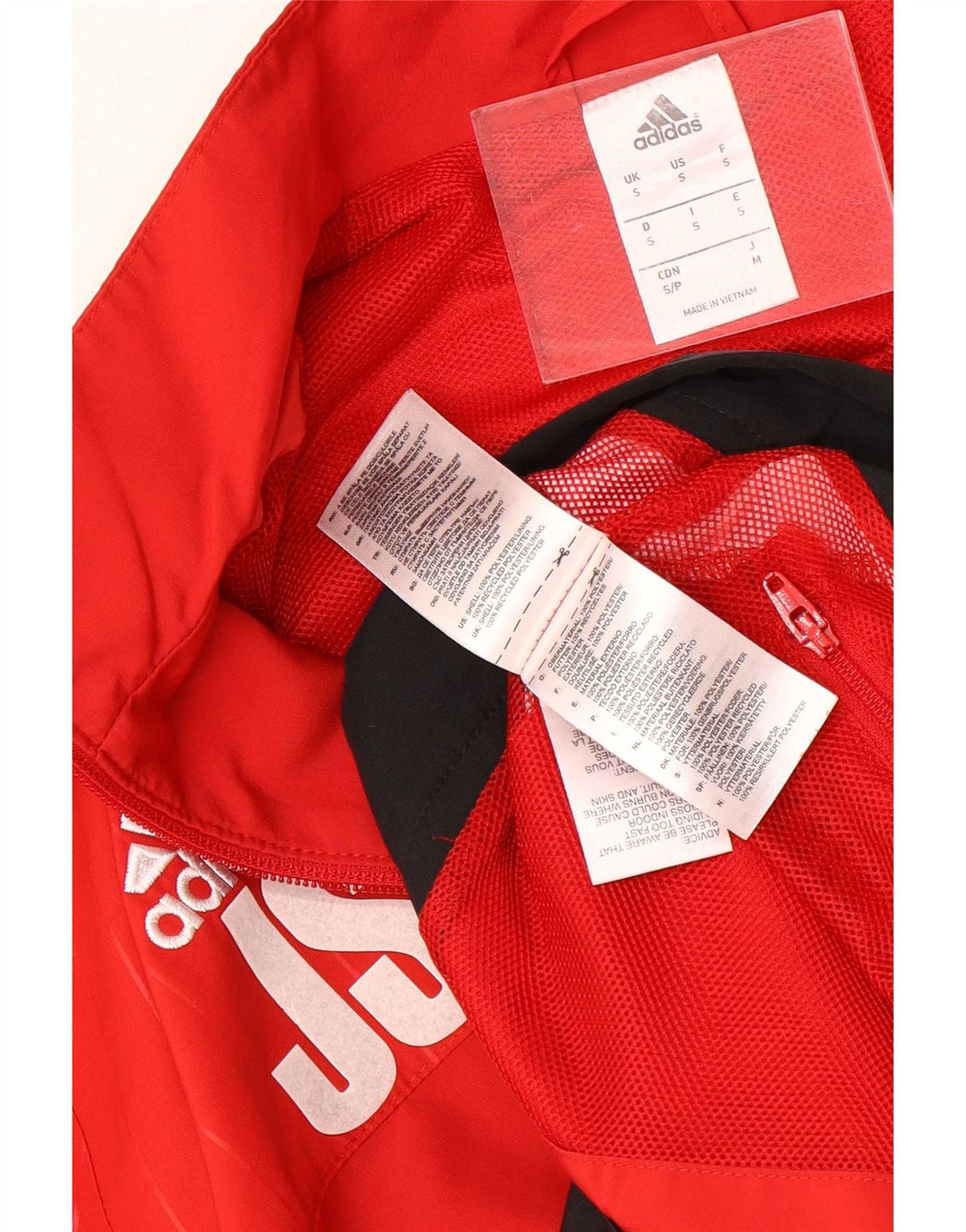 Мужской спортивный костюм Adidas TSV Loccum, верхняя куртка, маленький красный полиэстер с цветными блоками