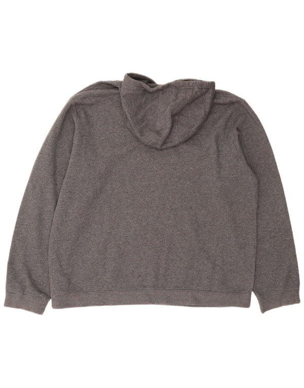 Мужской джемпер с капюшоном Nike Ascoli Calcio 1898 2XL, серый хлопок с крапинками