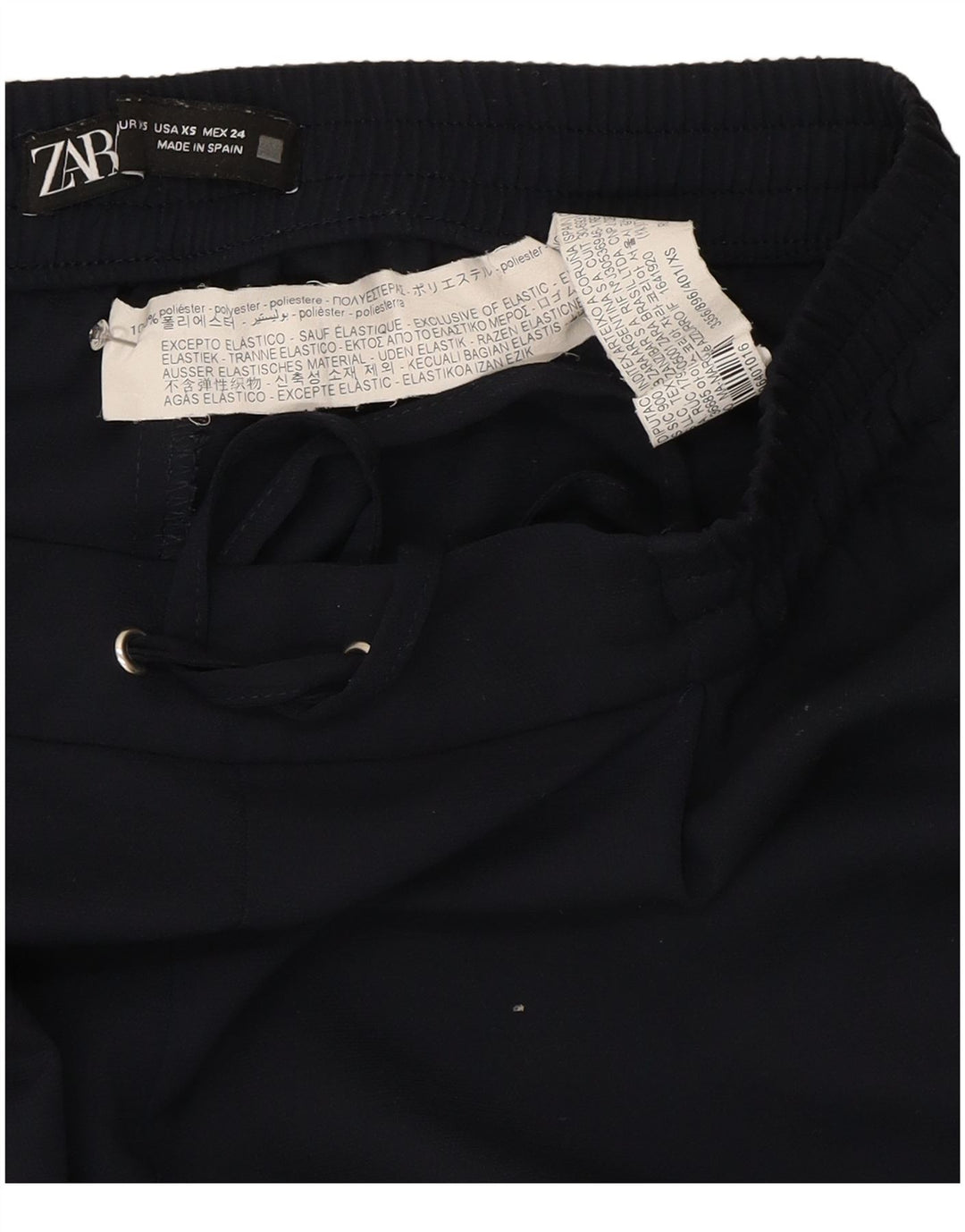 Женские спортивные брюки Zara UK 6 XS, темно-синий, полиэстер