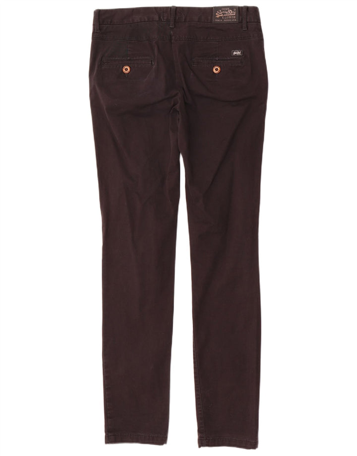SUPERDRY Женские узкие брюки-чиносы, маленькие W27 L31, черные