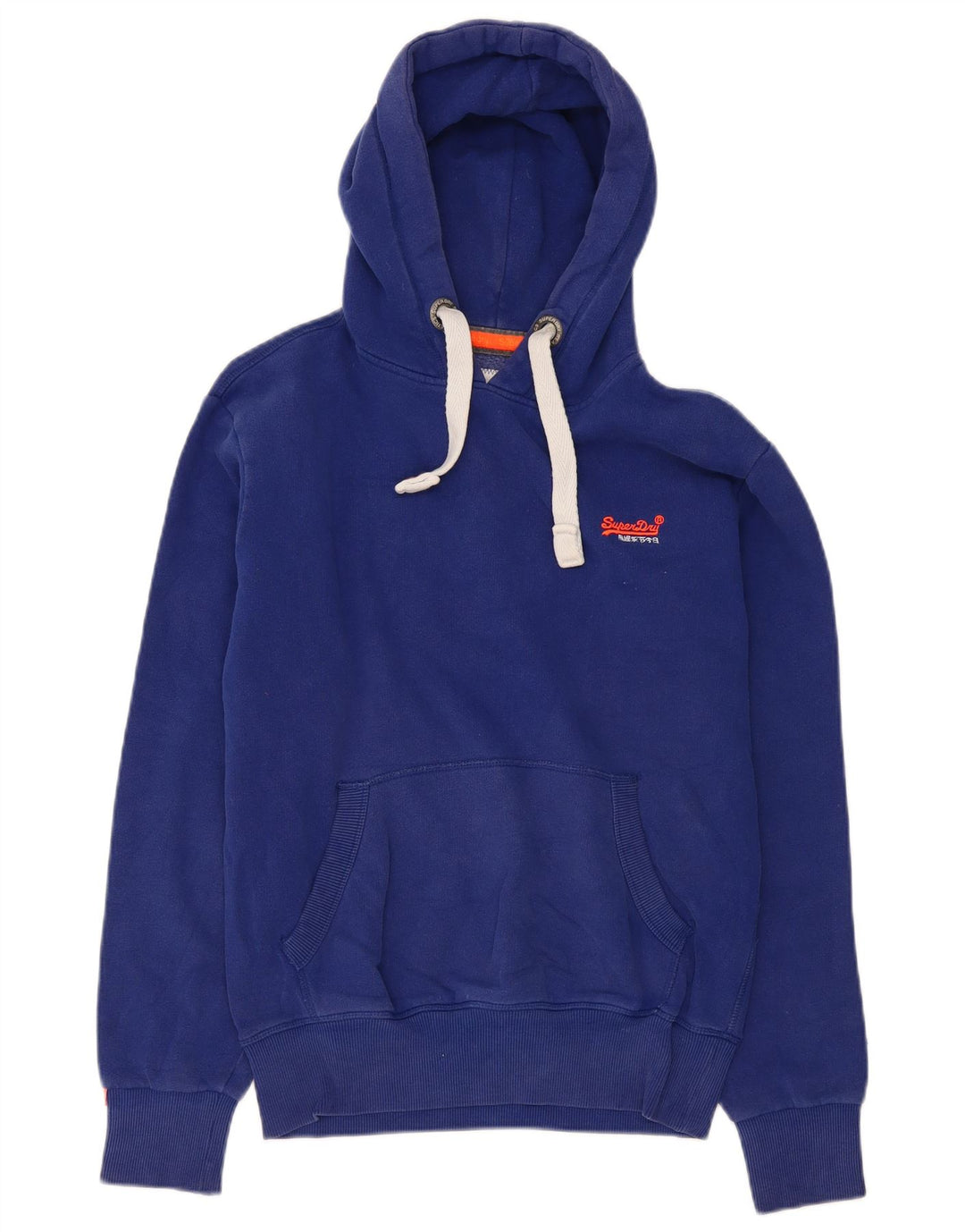 Мужской джемпер с капюшоном Superdry, маленький синий, хлопок