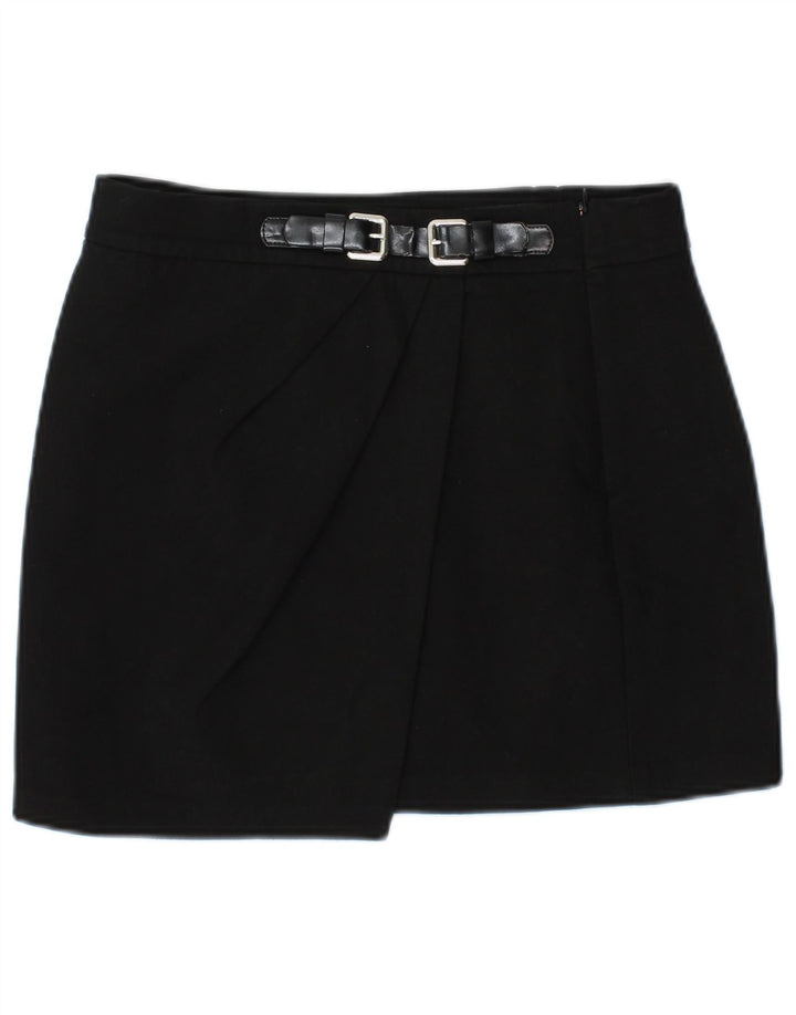 Женская мини-юбка Zara Small W27, черный полиэстер