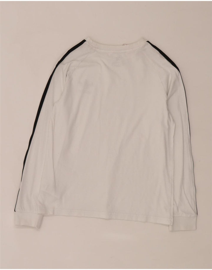 Adidas Топ с длинным рукавом для мальчиков 12-13 лет, белый хлопок