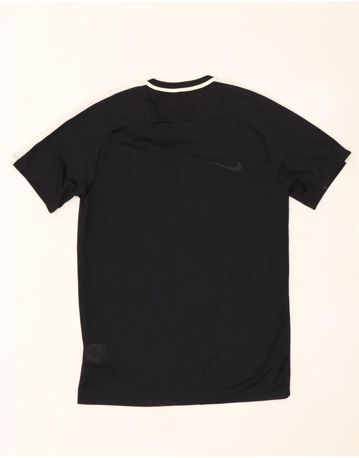Мужская футболка Nike Dri Fit, средний черный полиэстер с цветными блоками