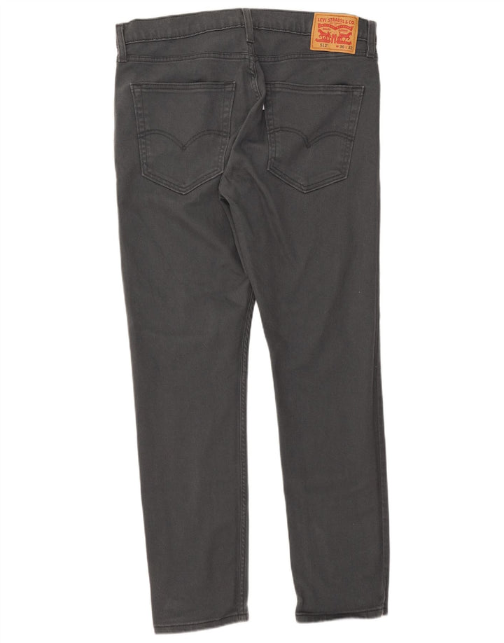 Мужские зауженные джинсы Levi's 512 W36 L32 Серые