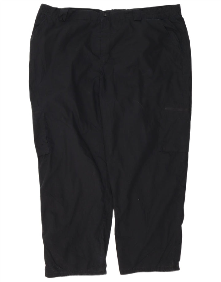 MOUNTAIN WAREHOUSE Мужские прямые брюки-карго W44 L27, черный полиэстер