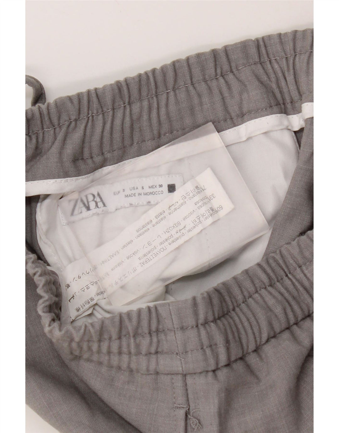 Мужские брюки-чиносы Zara, маленькие W30 L28, серый полиэстер