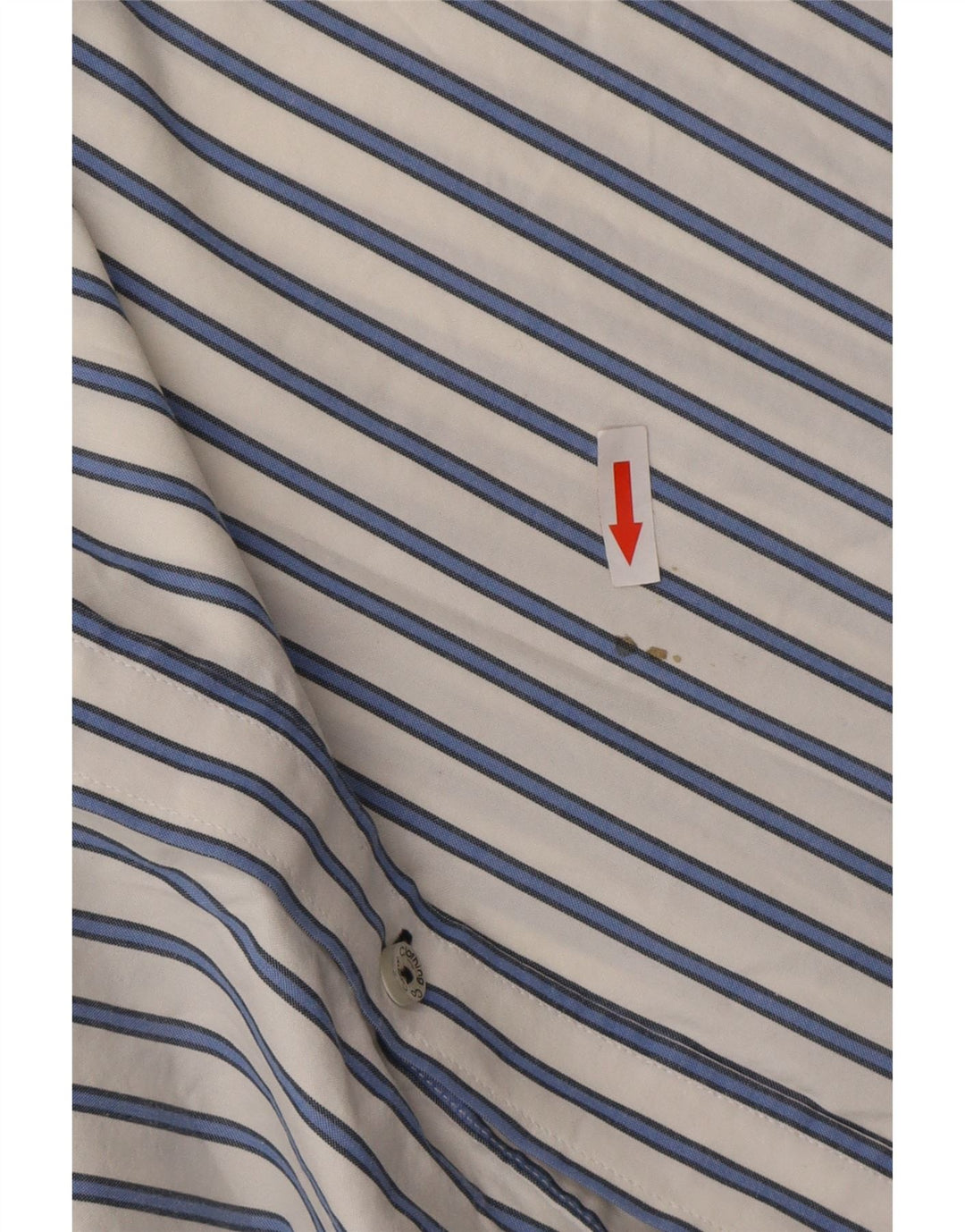 Crew Clothing Мужская рубашка классического кроя 2XL из хлопка в белую полоску