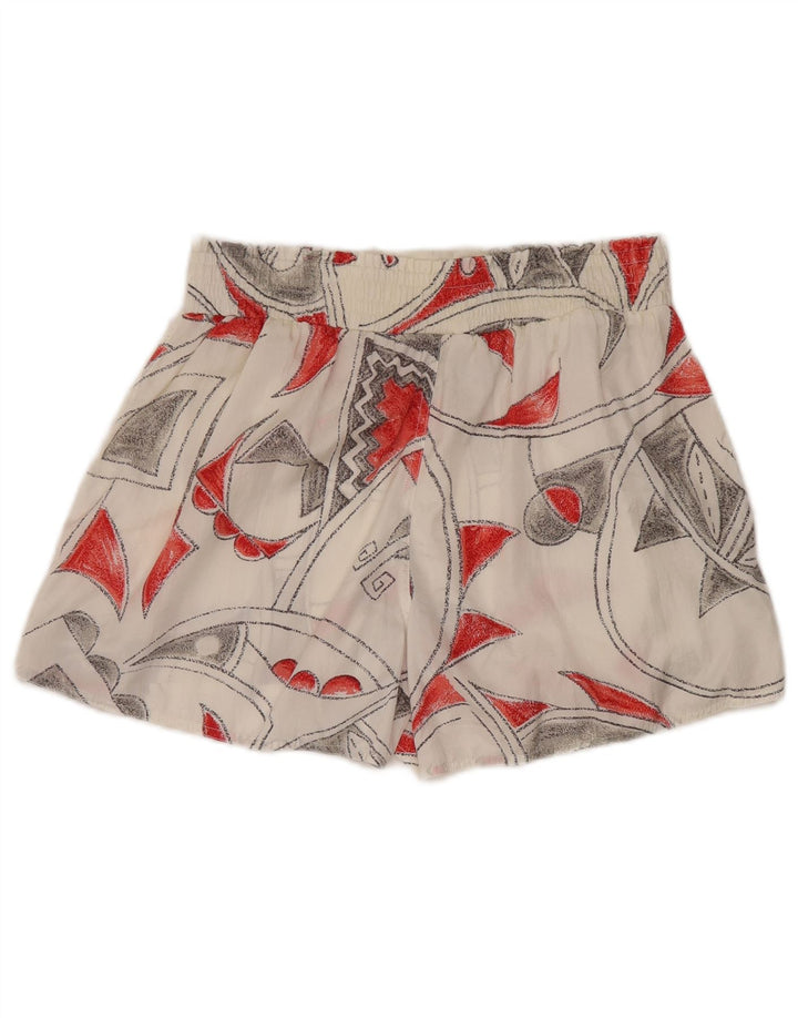 Женские шорты для плавания REEBOK UK 10, маленькие белые нейлоновые с геометрическим рисунком