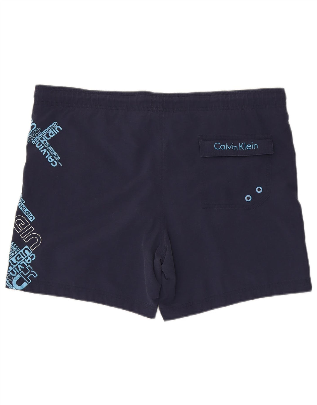 Calvin Klein Мужские шорты для плавания с рисунком, средний темно-синий нейлон