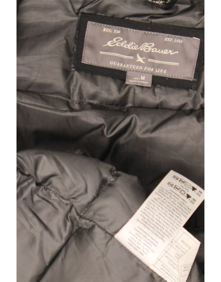 Мужская ветровка с капюшоном EDDIE BAUER UK 38, средний черный нейлон