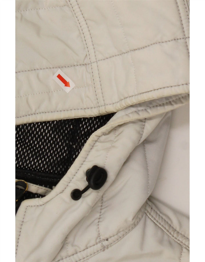 REFRIGIWEAR Женский бомбер с капюшоном UK 14 Средний Белый Полиамид