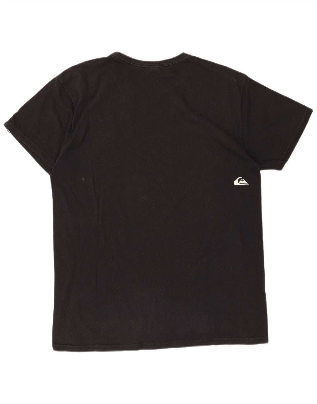 Мужская футболка Quiksilver с рисунком, черный хлопок, средний размер