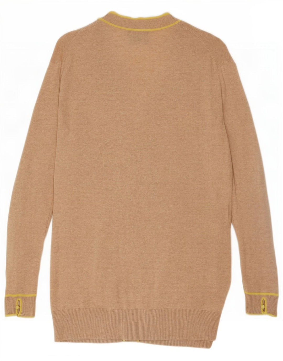 Женский кардиган Massimo Dutti UK 12, хлопковый средний бежевый с крапинками