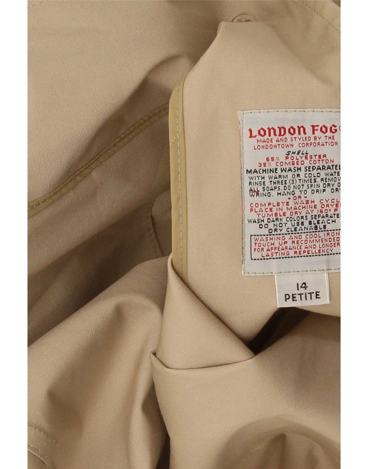 Женское пальто London Fog US 14 XL, коричневый полиэстер