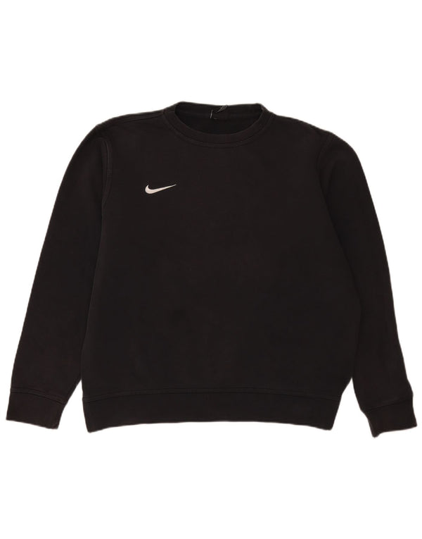 Мужской свитшот Nike, большой черный хлопковый джемпер