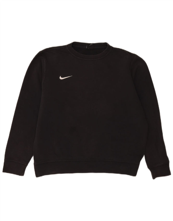 Мужской свитшот Nike, большой черный хлопковый джемпер