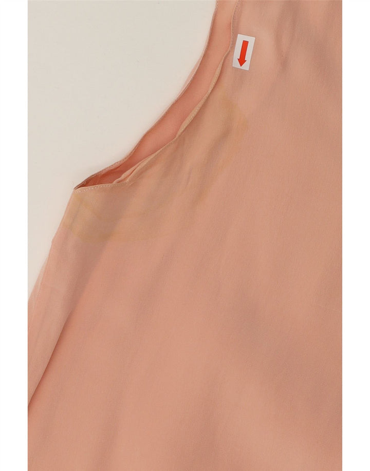BALLOON Womens Sleeveless Blouse Top UK 14 Medium Pink Silk Vintage Balloon and Second-Hand Balloon from Messina Hembry 