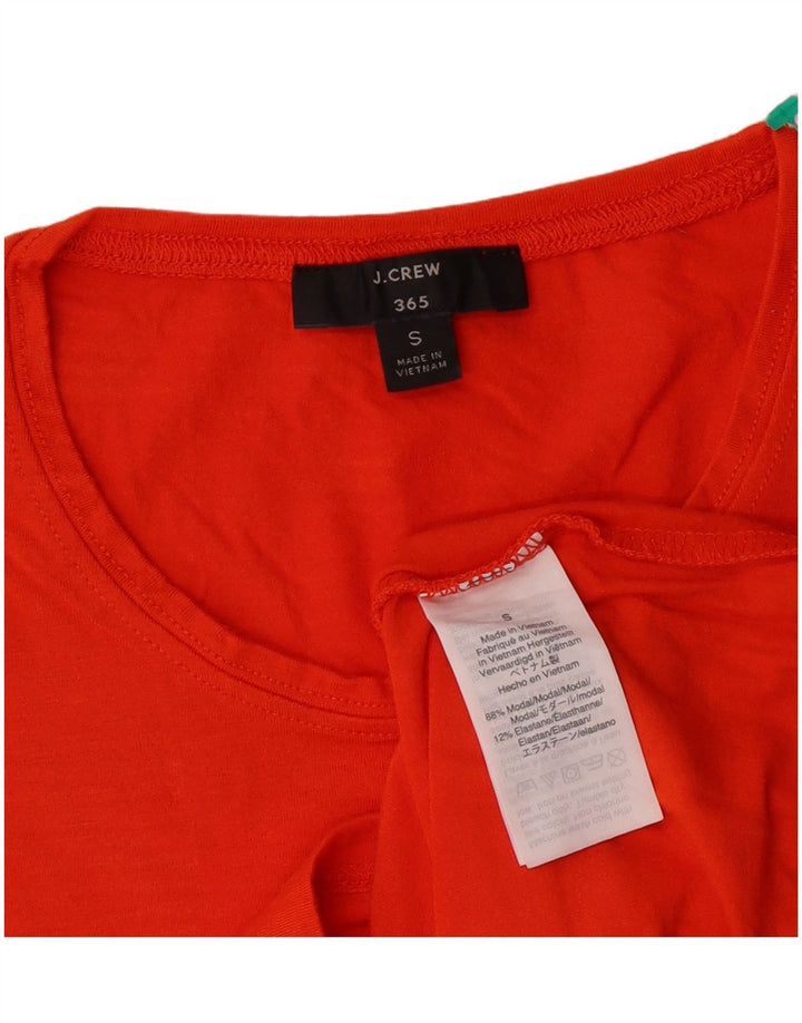 Женская футболка J. CREW 365 Top UK 10, маленькая оранжевая модальная рубашка