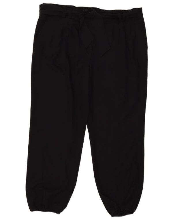 Женские повседневные брюки с высокой талией Marks & Spencer, Великобритания, 18 XL, W38, L28, темно-синие