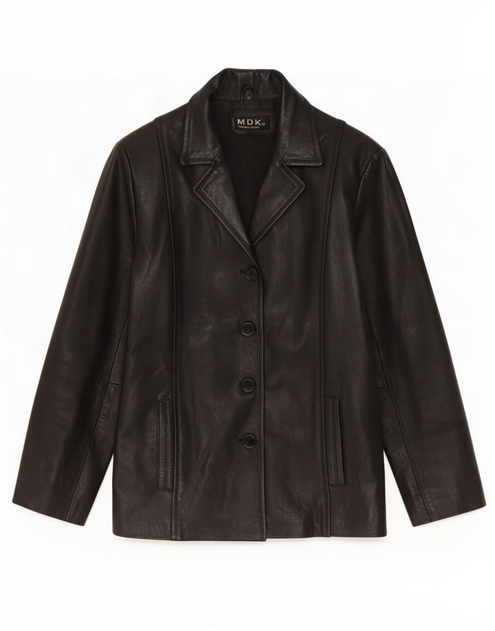 MDK Женская кожаная куртка UK 12 Medium Black