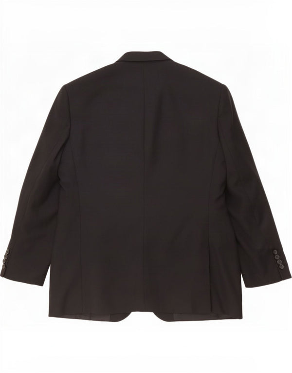 Мужской пиджак с 3 пуговицами Marks & Spencer UK 48 2XL, черный полиэстер