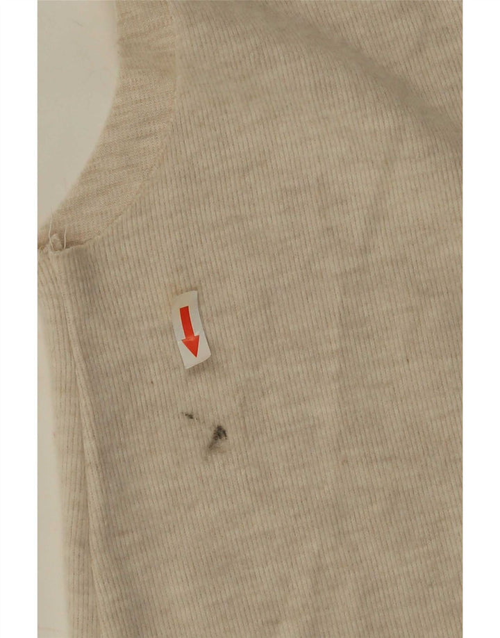 Женская майка Zara Vest UK 14, большой размер, бежевый полиэстер