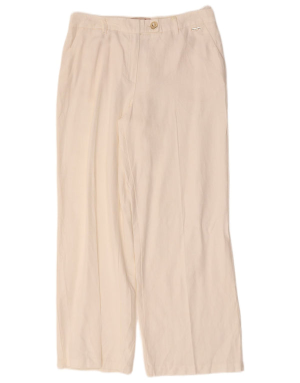 Женские брюки-чиносы Marks & Spencer Per Una UK 10, маленькие W30 L28 Off White