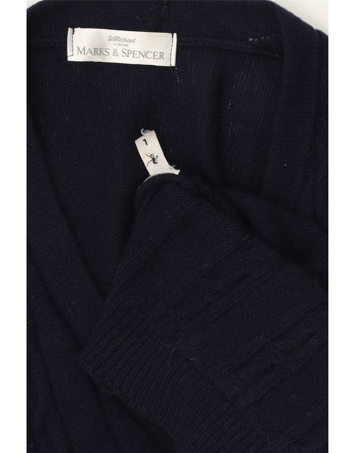 Мужской кардиган-свитер Marks & Spencer, большой темно-синий