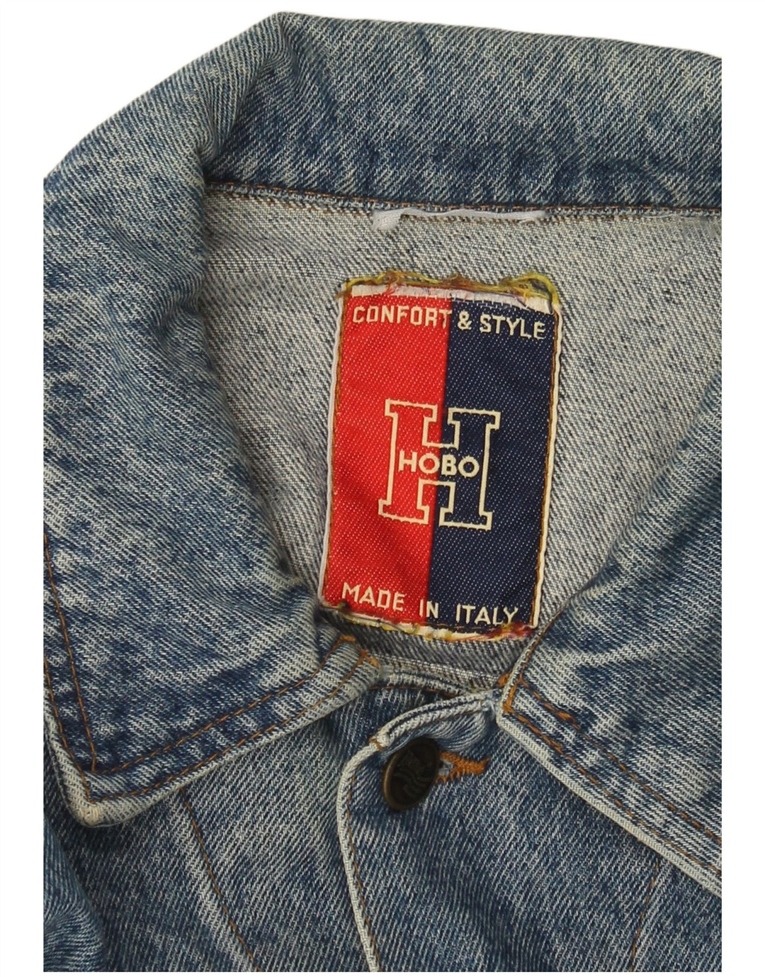 Винтажная мужская джинсовая куртка UK 40, большая синяя