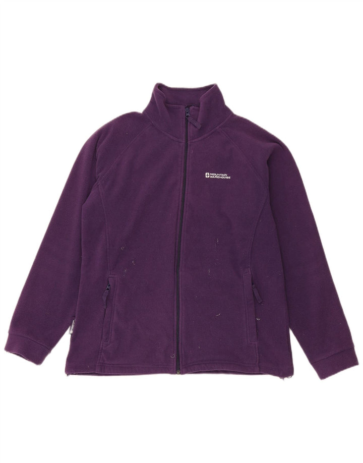 Женская флисовая куртка Mountain Warehouse UK 16, большой фиолетовый полиэстер