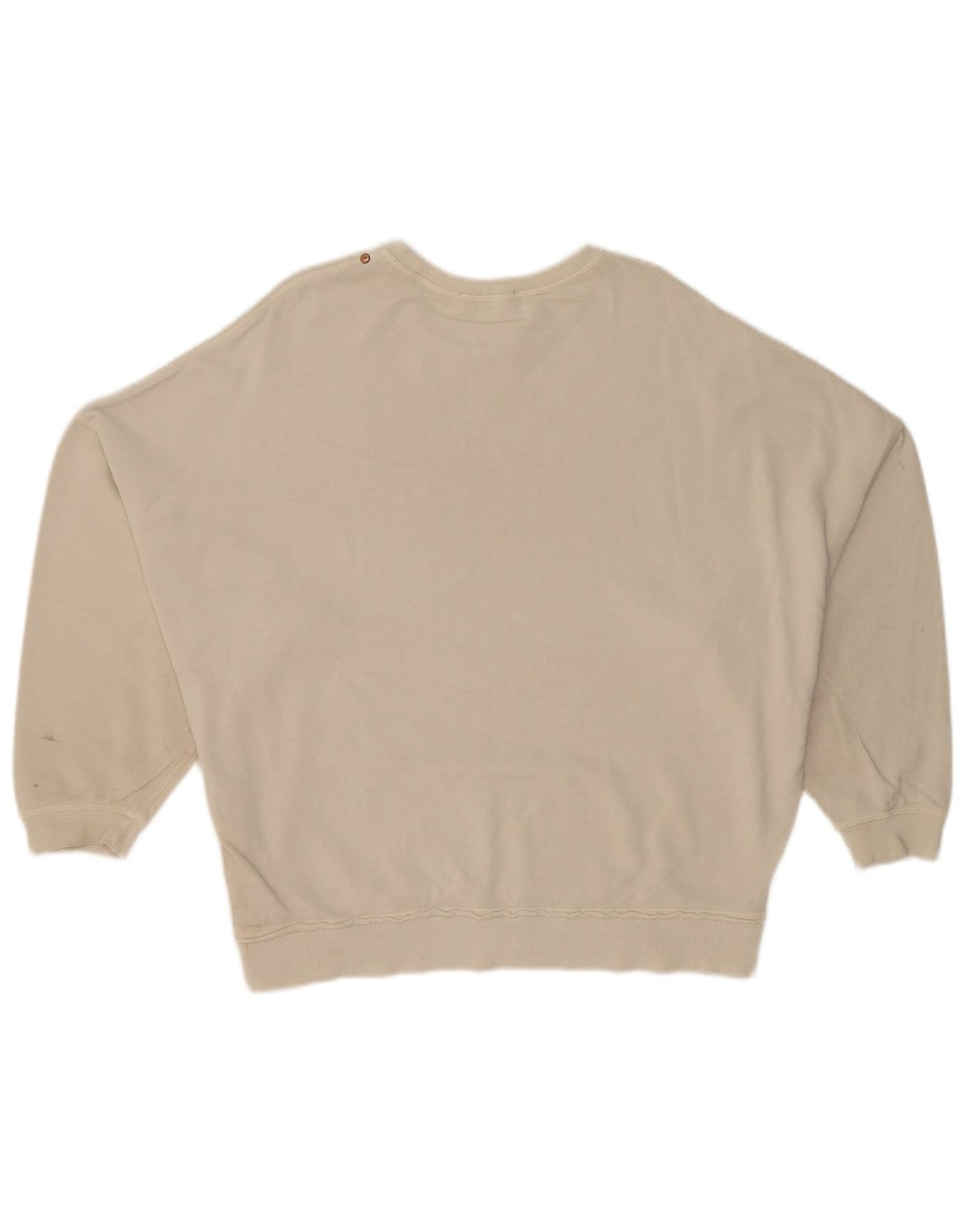 Женский джемпер оверсайз с рисунком Diesel UK 12, средний белый с цветочным принтом