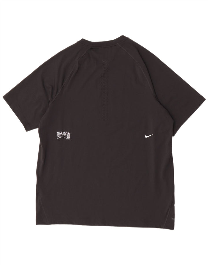 Мужская футболка Nike Dri Fit, большой черный полиэстер