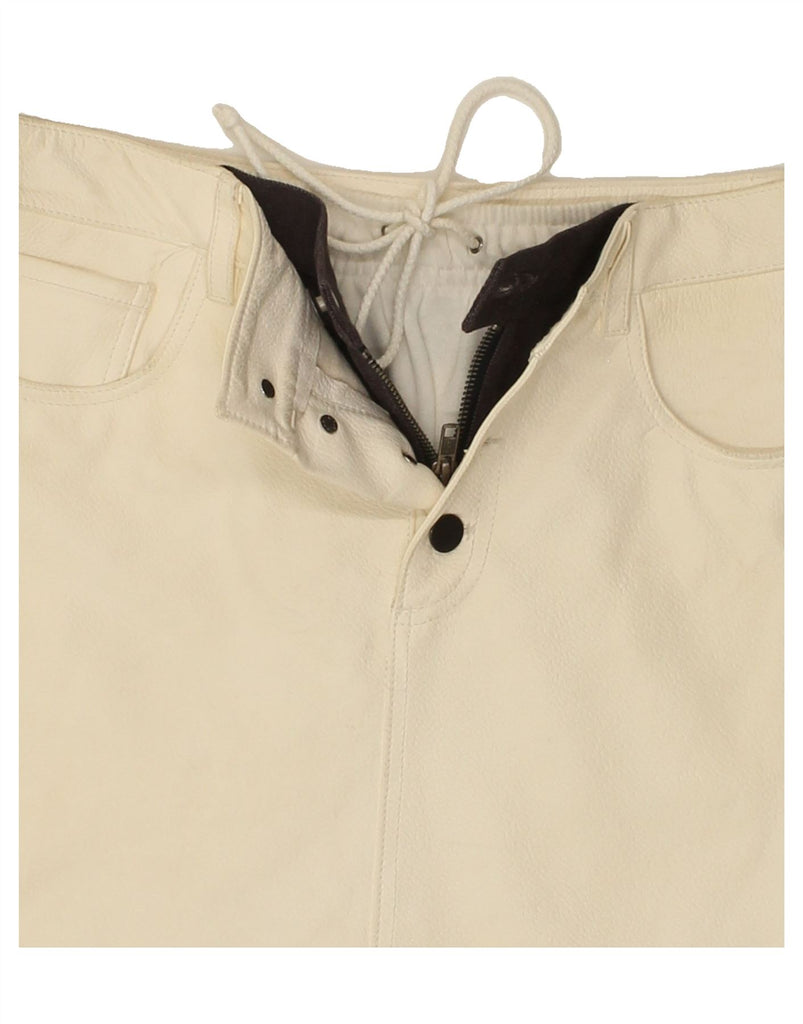 JEAN PAUL GAULTIER Womens Straight Skirt UK 12 Medium W30 Off White Vintage Jean Paul Gaultier and Second-Hand Jean Paul Gaultier from Messina Hembry 