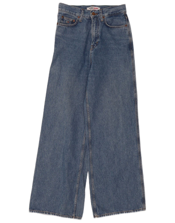 Женские широкие джинсы Tommy Hilfiger Blaire с высокой посадкой W27 L30, синий хлопок