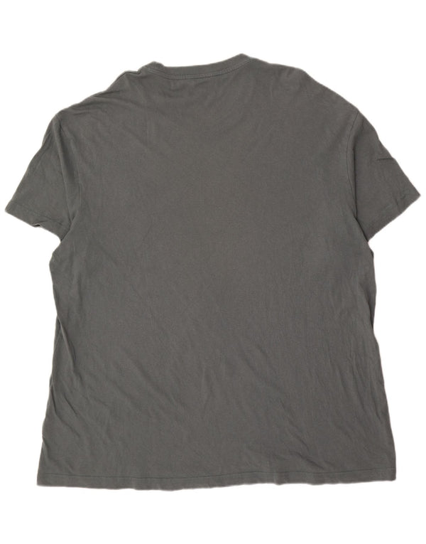 Мужская футболка свободного покроя Lee с рисунком, 2XL, зеленый хлопок