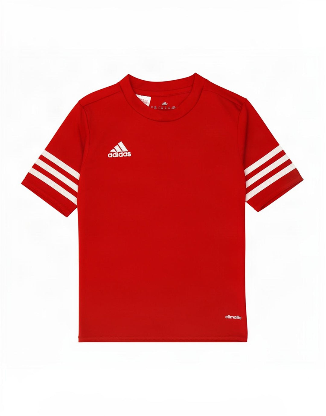 Футболка Adidas Climalite для мальчиков, топ 7-8 лет, маленький красный полиэстер