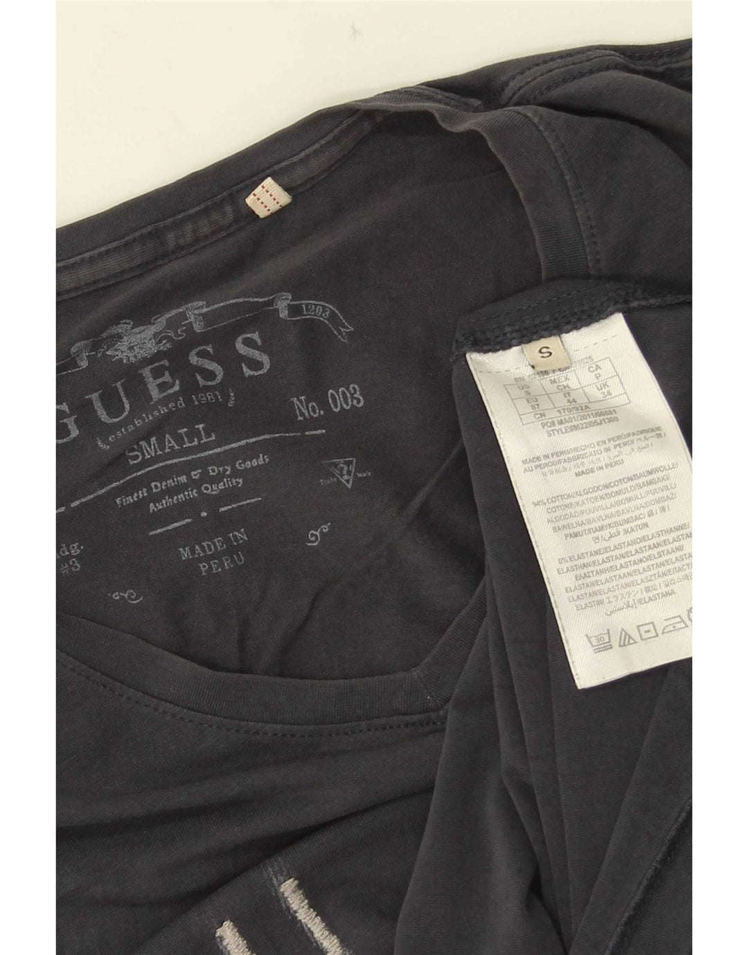 Мужская футболка Guess с рисунком, маленький серый цвет, хлопок