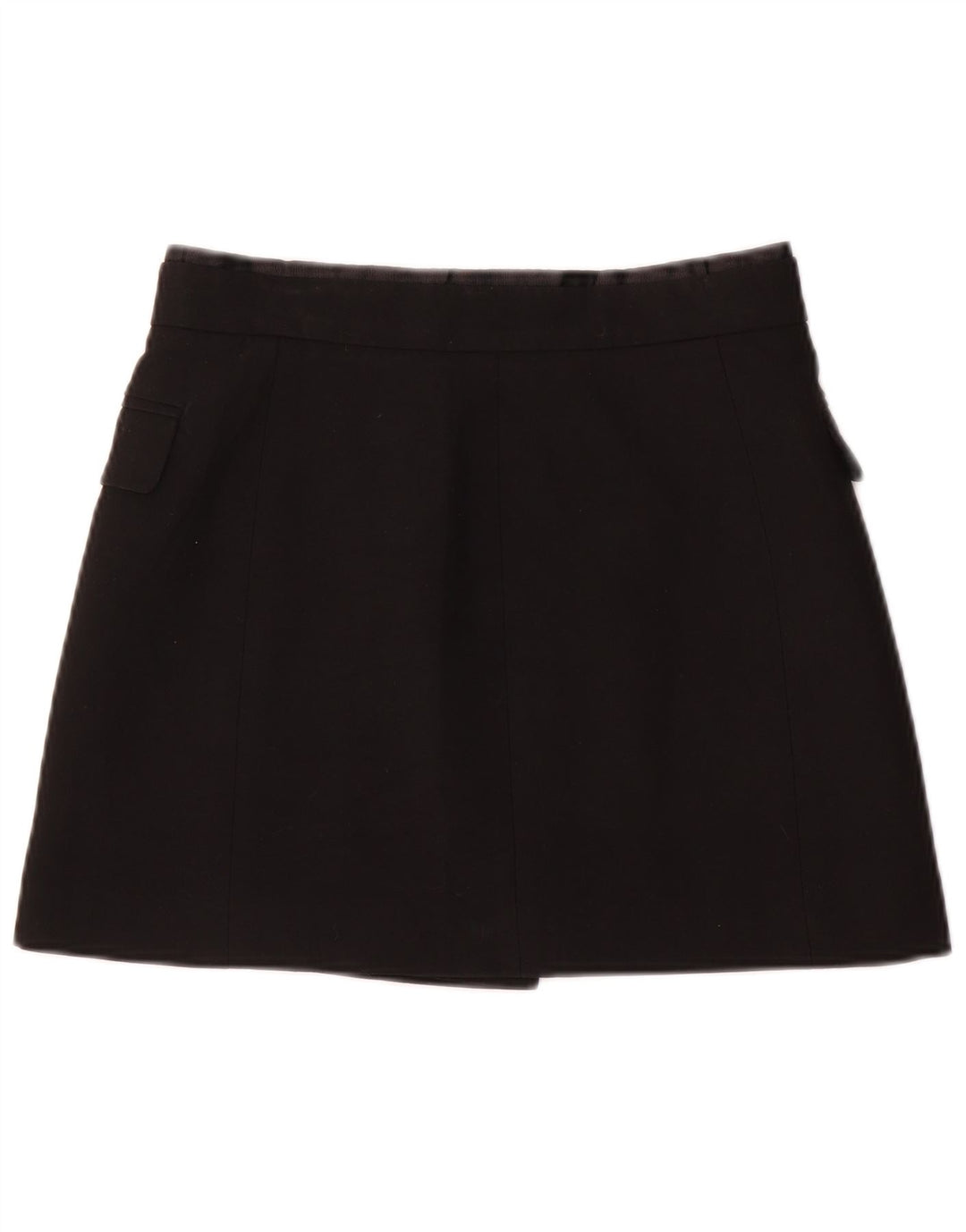 Женская мини-юбка с запахом Zara, маленькая W26, черная