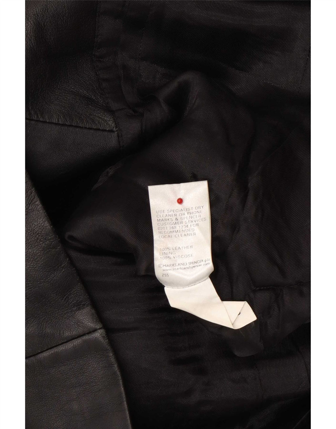 Женская кожаная куртка Marks & Spencer UK 16, большая черная