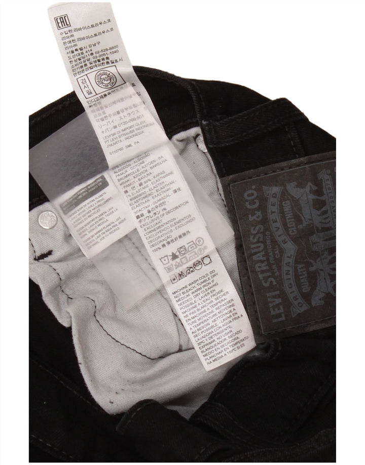 Мужские джинсы скинни Levi's 510 W30 L30, черный хлопок