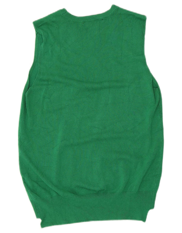 Женская майка Zara Vest UK 12, средний зеленый цвет, вискоза