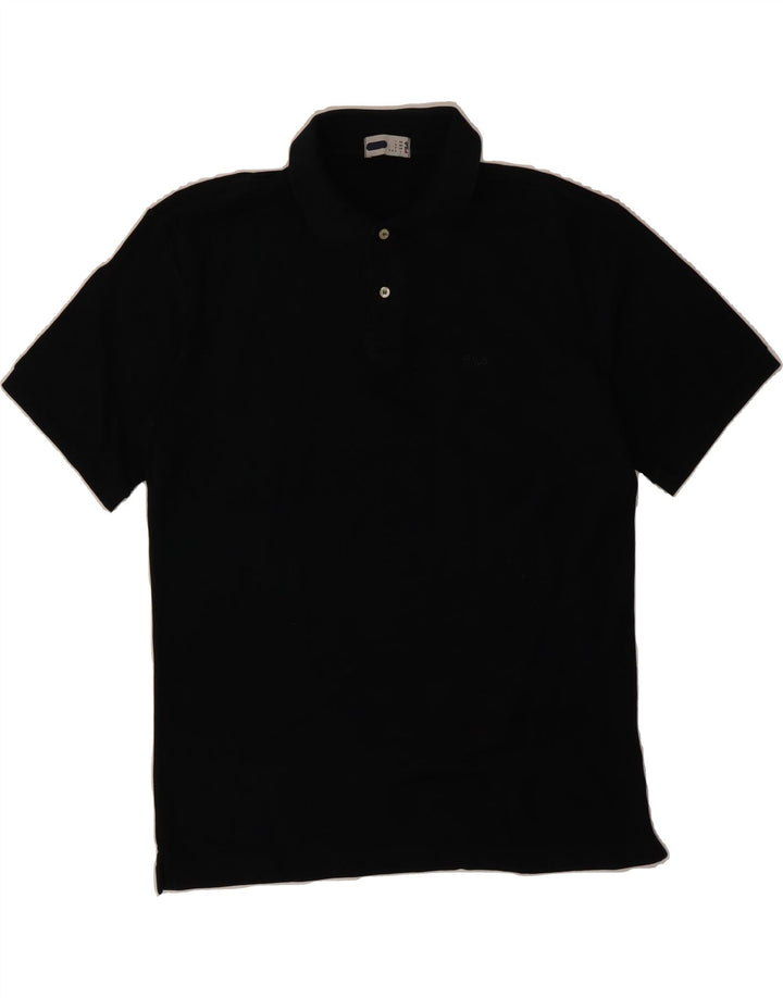FILA Mens Polo Shirt IT 54 XL Black Cotton Vintage Fila and Second-Hand Fila from Messina Hembry 