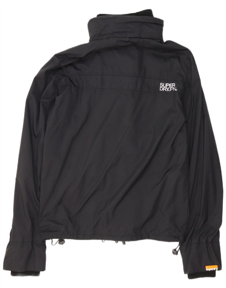 Мужская дождевик с рисунком Superdry UK 42 XL, черный нейлон