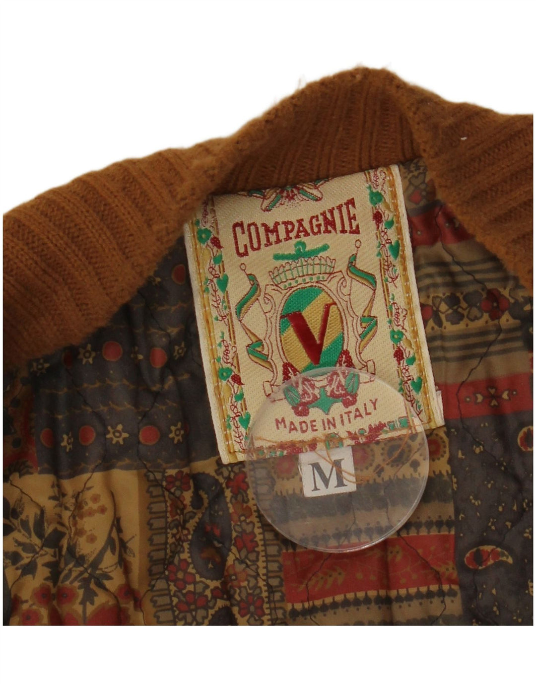 COMPAGNIE Мужской замшевый бомбер свободного кроя UK 38 Средний коричневый Fair Isle