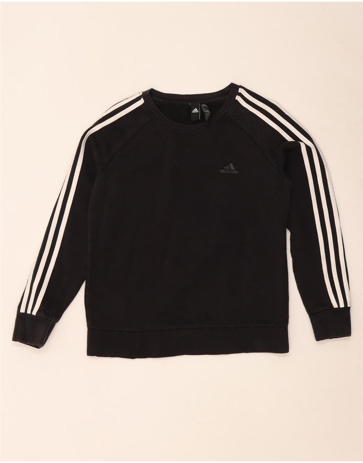 Женский свитер Adidas UK 12/14, средний черный хлопок, толстовка