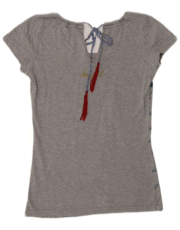 Женская футболка с рисунком Desigual Top UK 6 XS Серое сердце